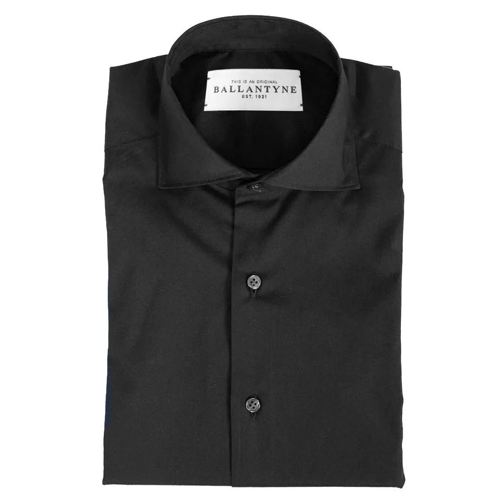 Ballantyne Black Cotton Men Shirt - Shirts