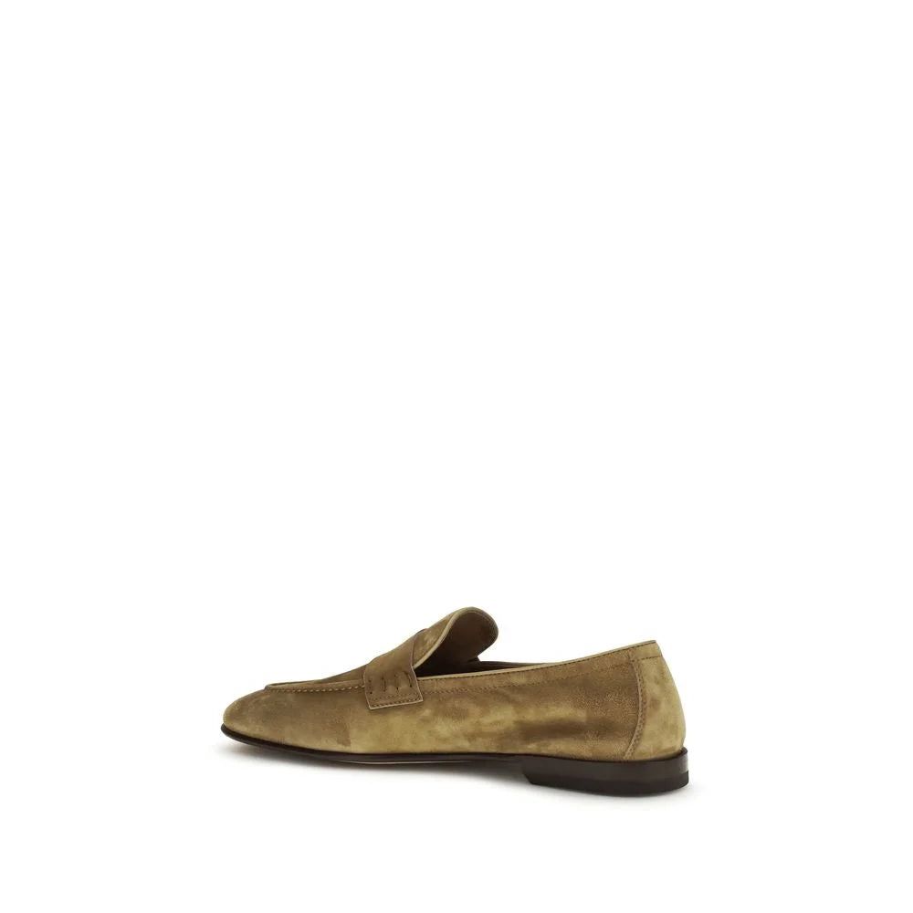 Bally Beige Kalveskinds Slip-On Loafers