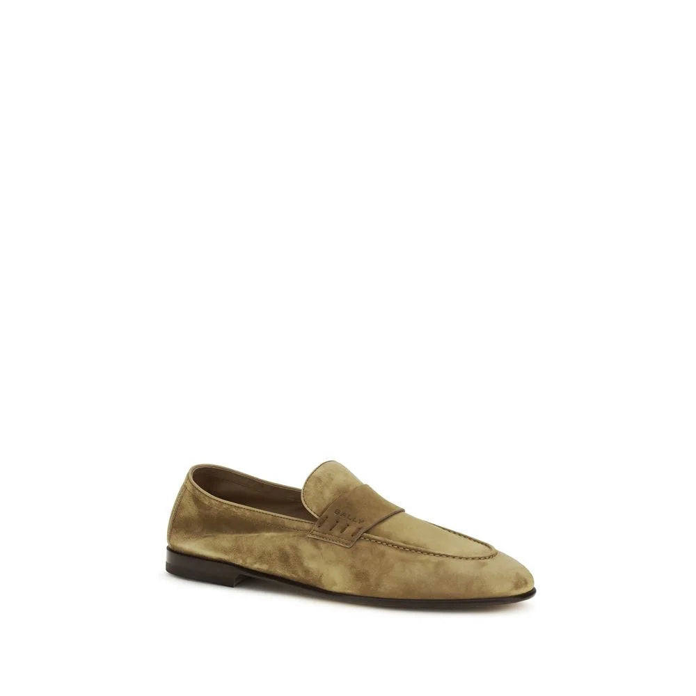 Bally Beige Kalveskinds Slip-On Loafers