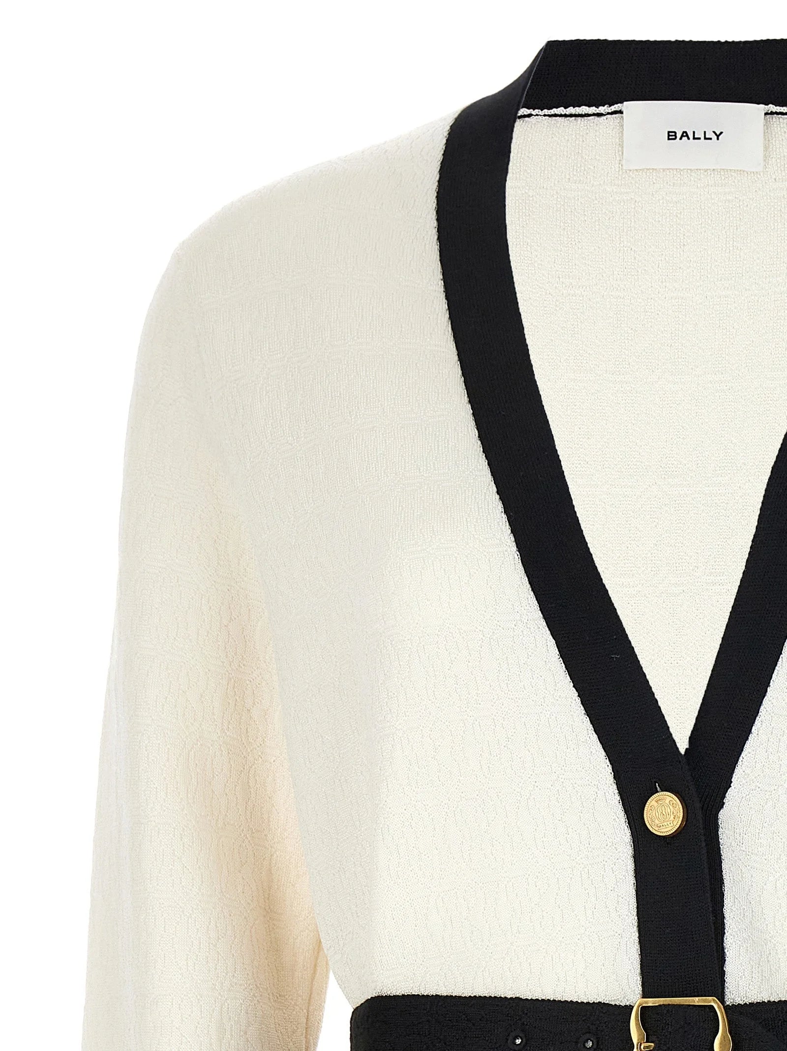 Bally Bicolor Viscose Cardigan - IT38