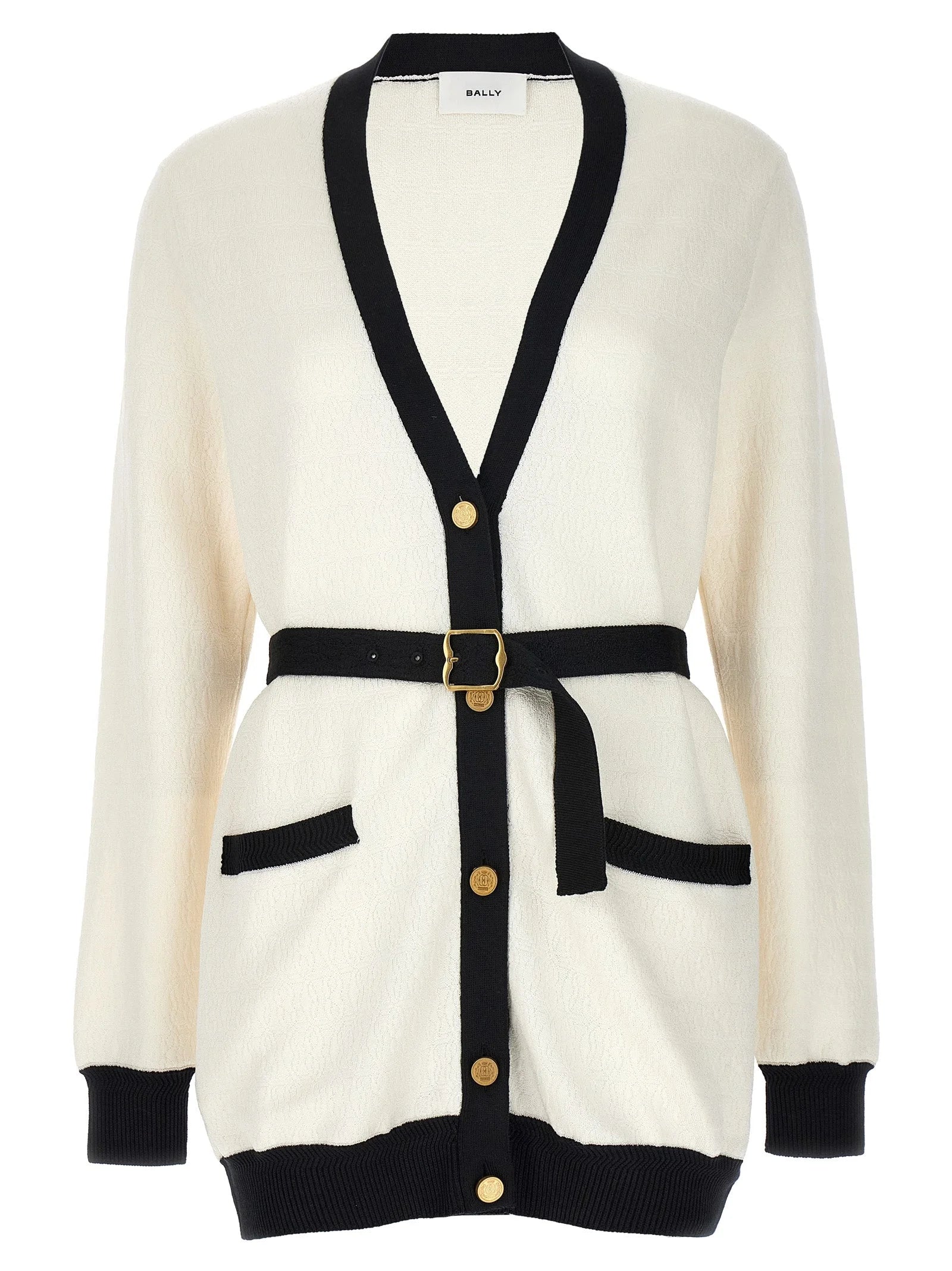 Bally Bicolor Viscose Cardigan - IT38