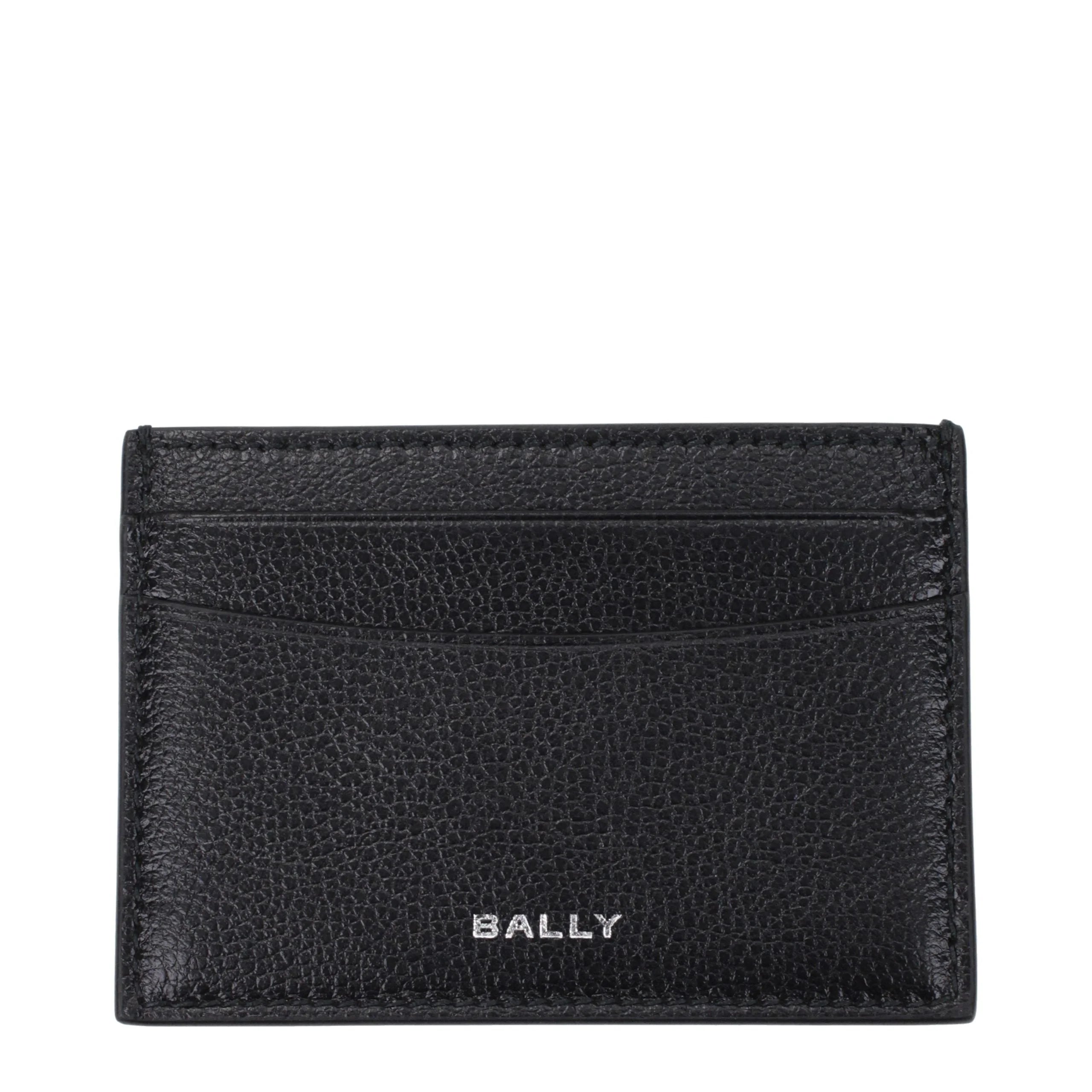 Bally Svart läderkorthållare