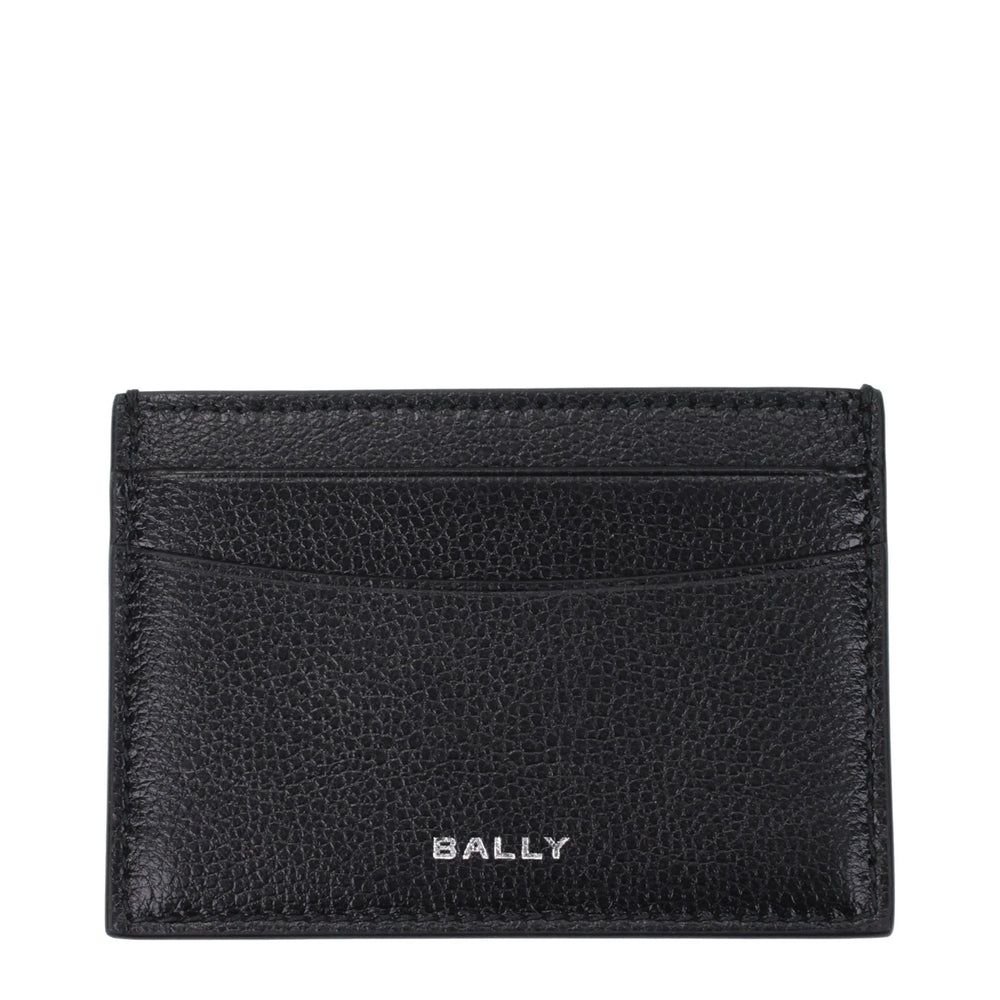 Bally Svart läderkorthållare