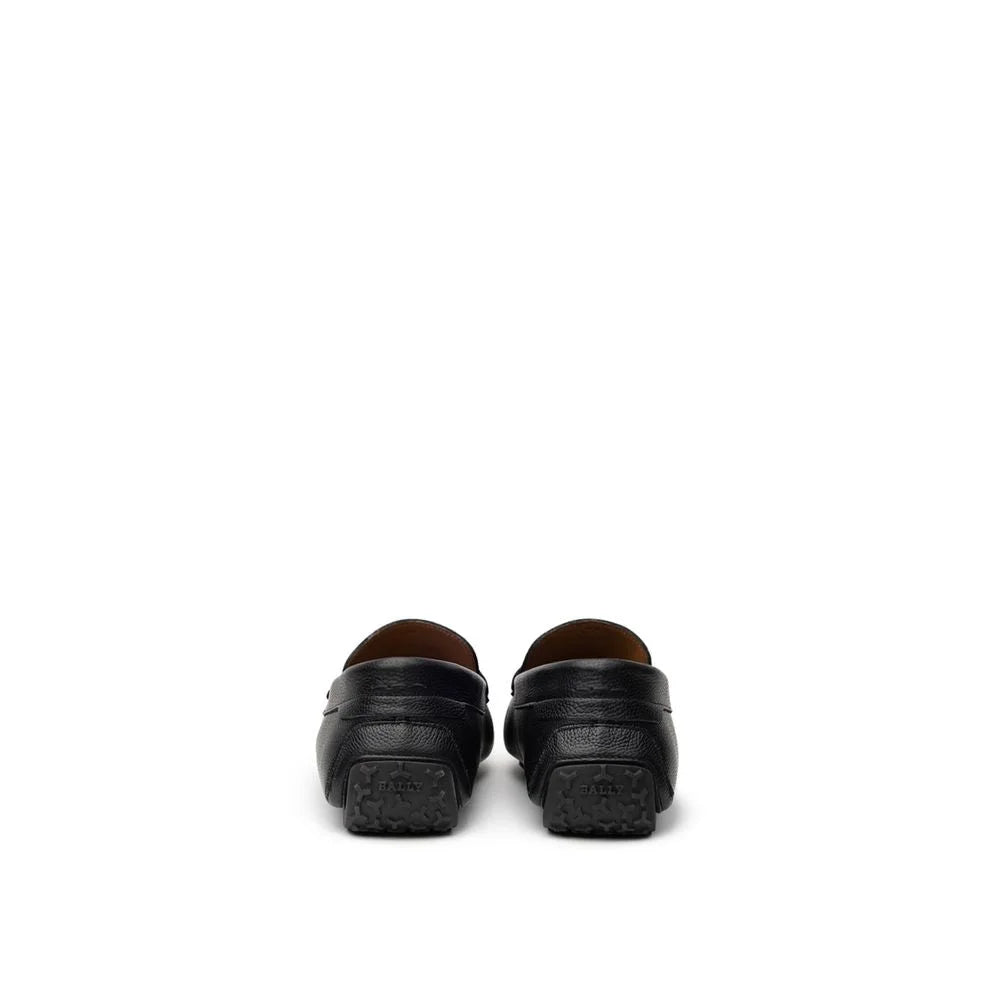 Bally Black Leather Moccassin - 7 - Flats