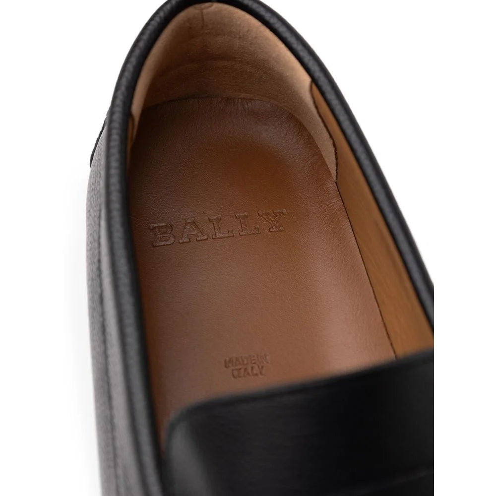 Bally Black Leather Moccassin - 7 - Flats