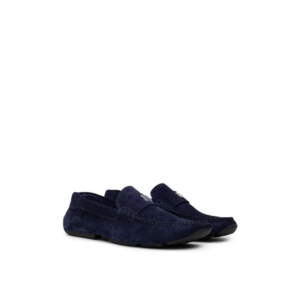 Bally Blue Leather Moccassin - 8.5 - Flats