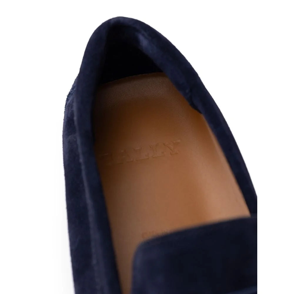 Bally Blue Leather Moccassin - 8.5 - Flats