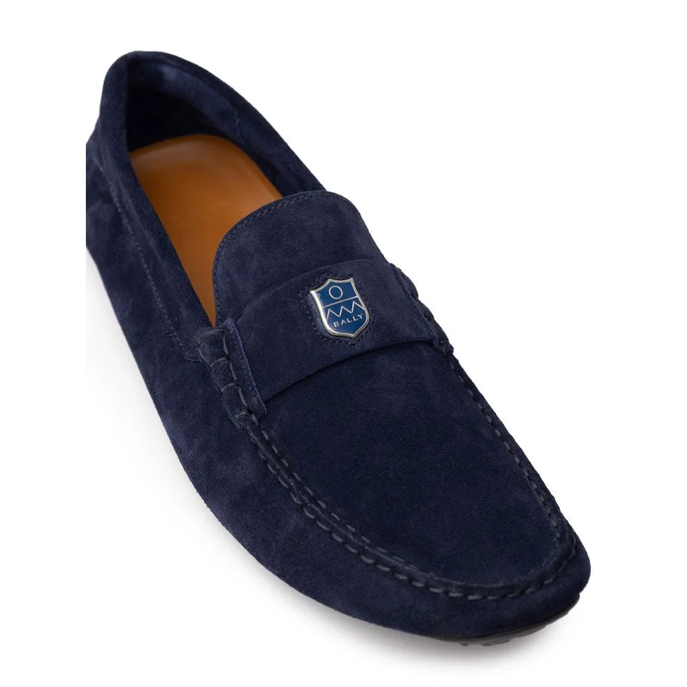 Bally Blue Leather Moccassin - 8.5 - Flats