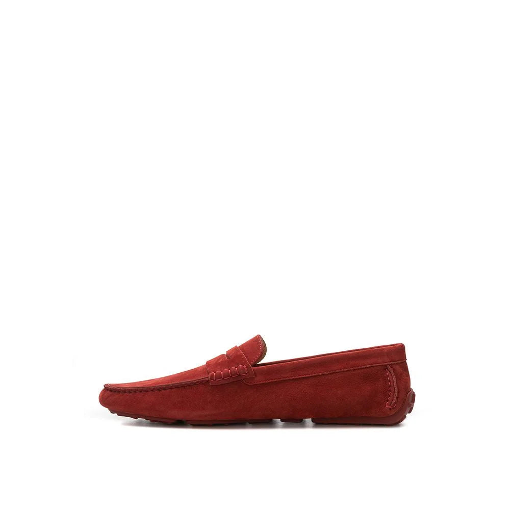 Bally Bordeaux Leather Moccassin - EU42/US9 - Flats