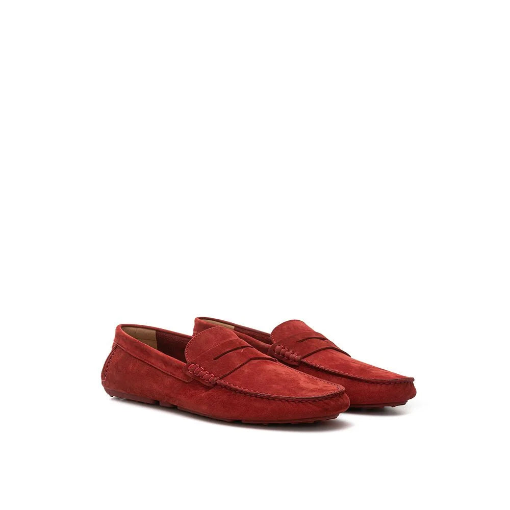 Bally Bordeaux Leather Moccassin - EU42/US9 - Flats