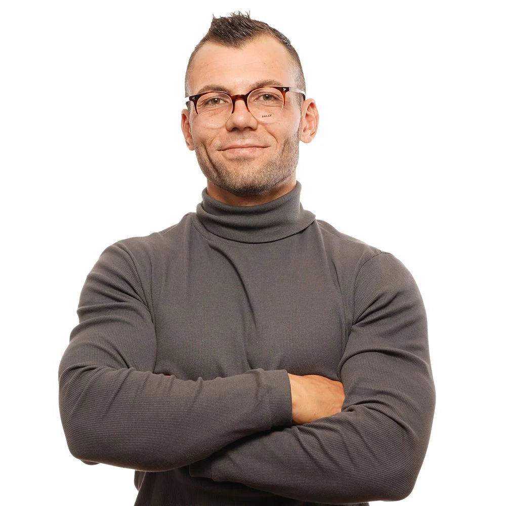 Bally Brown Unisex Glasses Frame - Eyeglasses