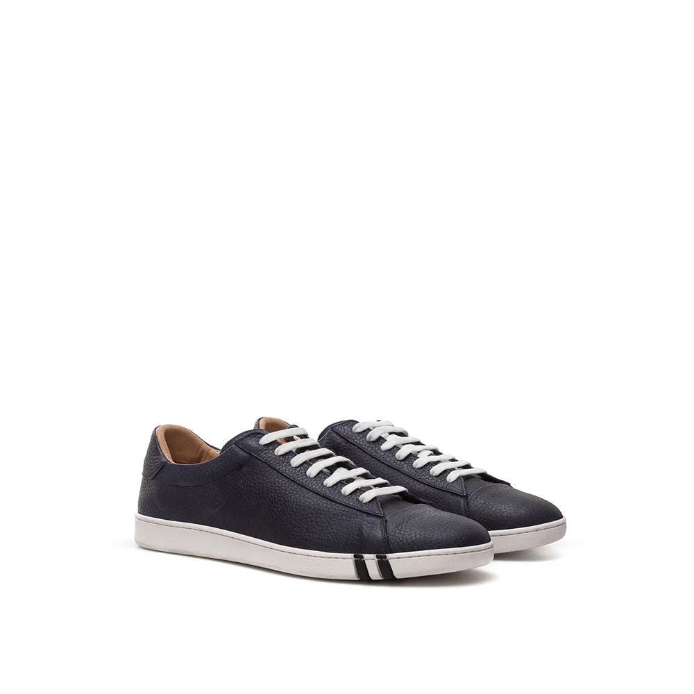 Bally Elegant Blue Leather Sneakers For Men - EU39/US6 - Sneakers