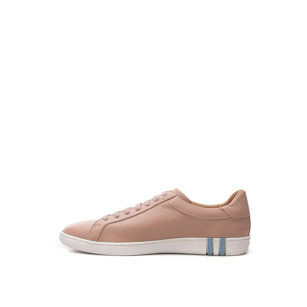 Bally Elegant Pink Leather Sneakers - EU38/US8 - Sneakers