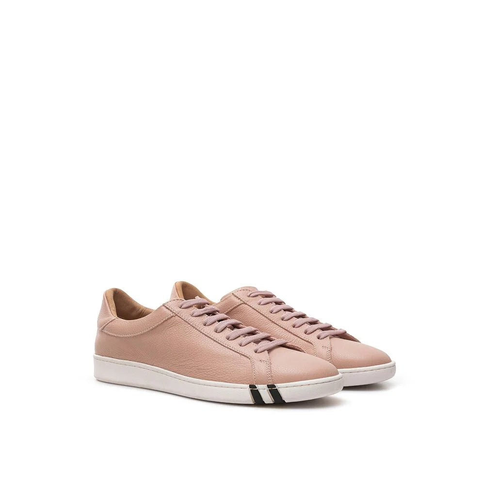 Bally Elegant Pink Leather Sneakers for Women - Sneakers