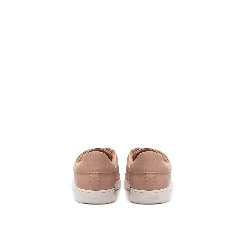 Bally Elegant Pink Leather Sneakers for Women - Sneakers