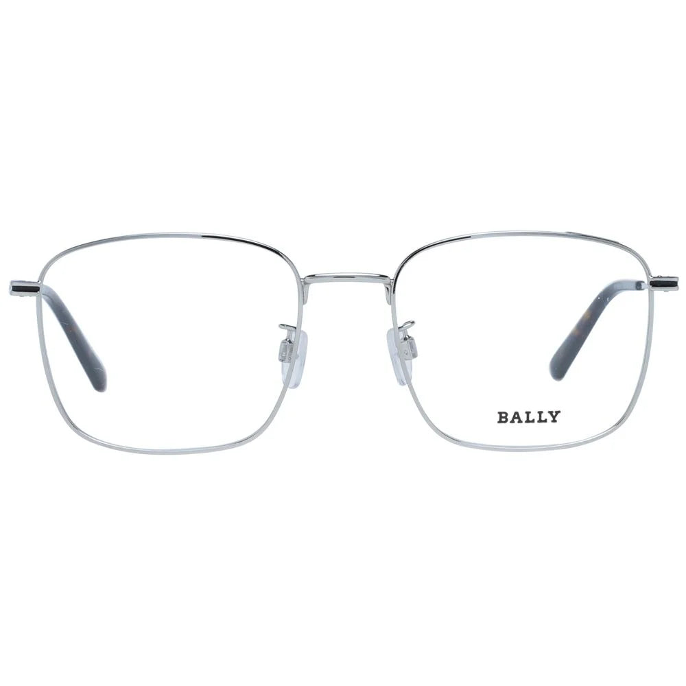 Bally Silver Men Glasses Frame - Eyeglasses