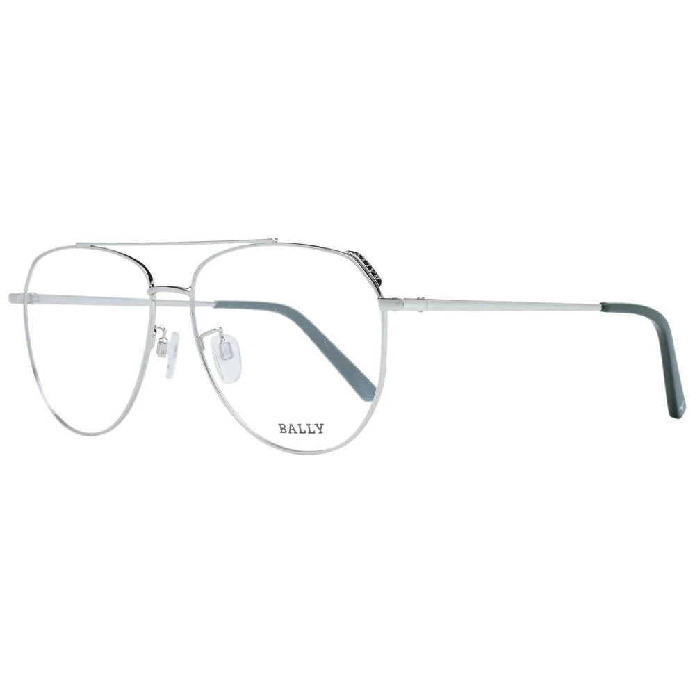 Bally Silver Unisex Glasses Frame - Eyeglasses