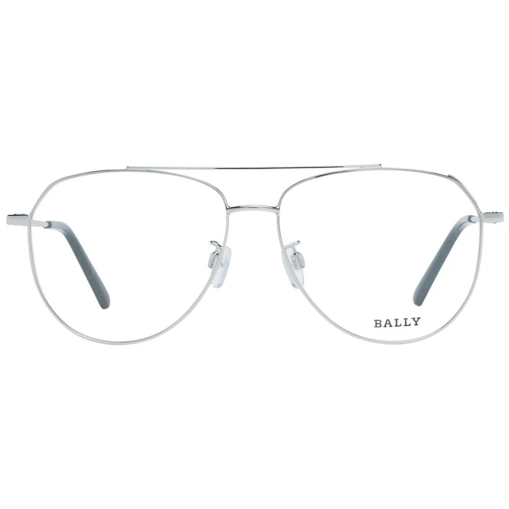 Bally Silver Unisex Glasses Frame - Eyeglasses