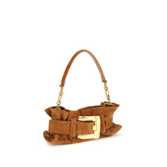 Balmain Beige Calf Leather Bos Taurus Shoulder Bag