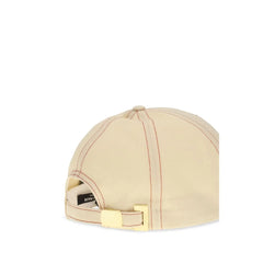 Balmain Beige Cotton Cap (Baseball Hat) - UNI