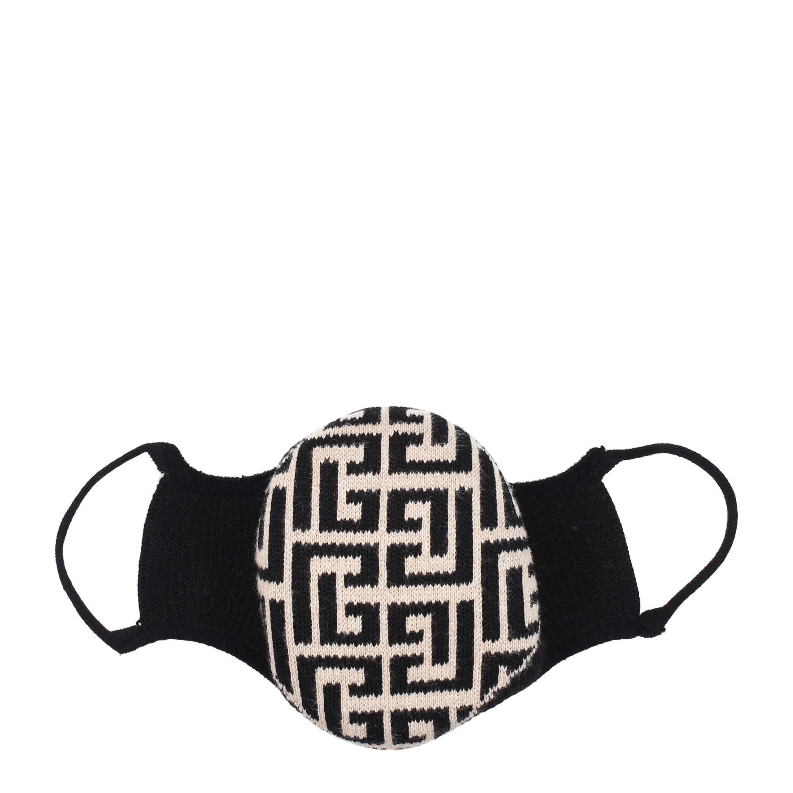 Balmain Beige Cotton Facemasks - Fashion Face Masks