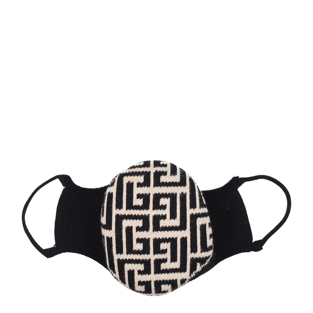 Balmain Beige Cotton Facemasks - Fashion Face Masks