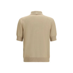 Balmain Béžové polo tričko z bavlny