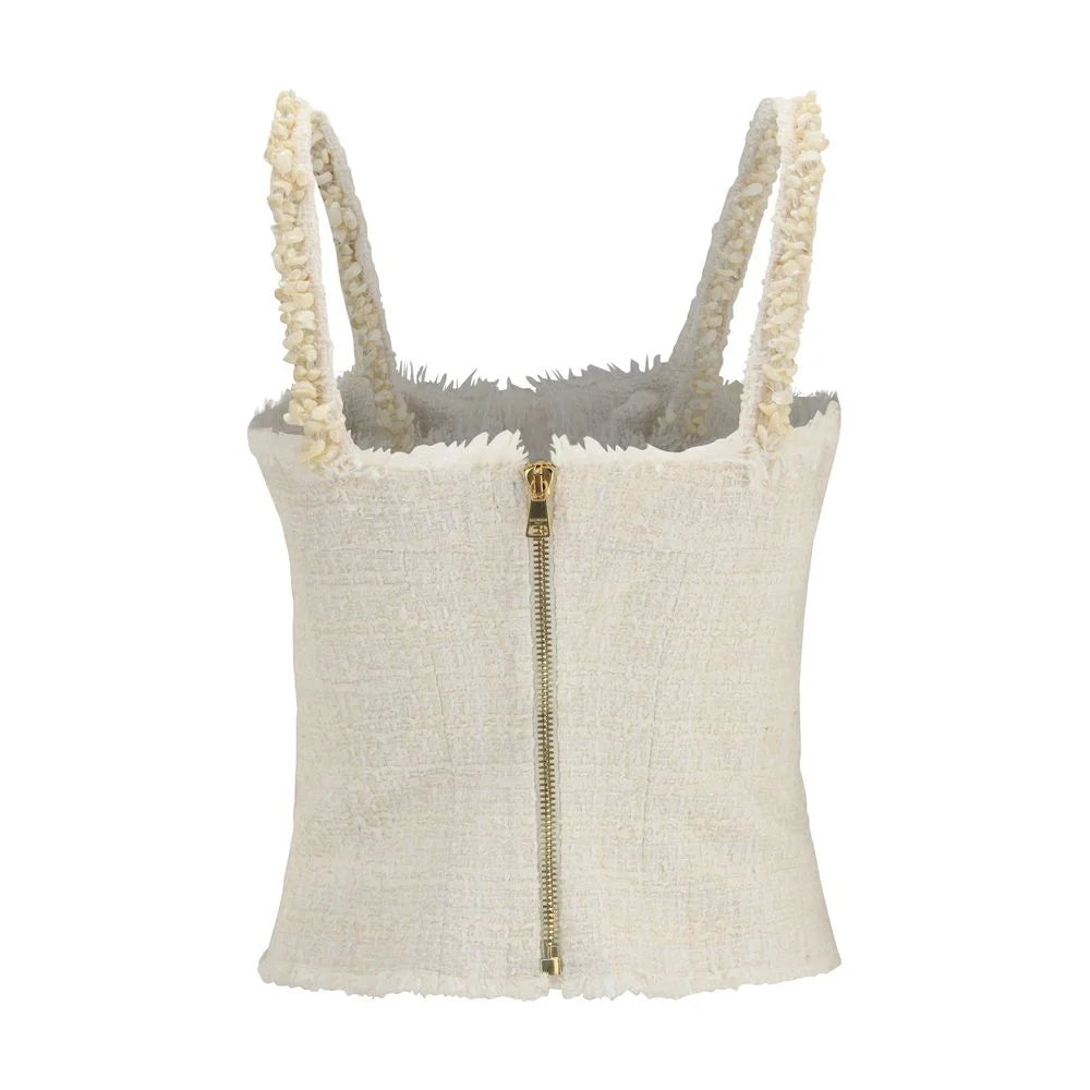 Balmain Beige Polyester Blouse