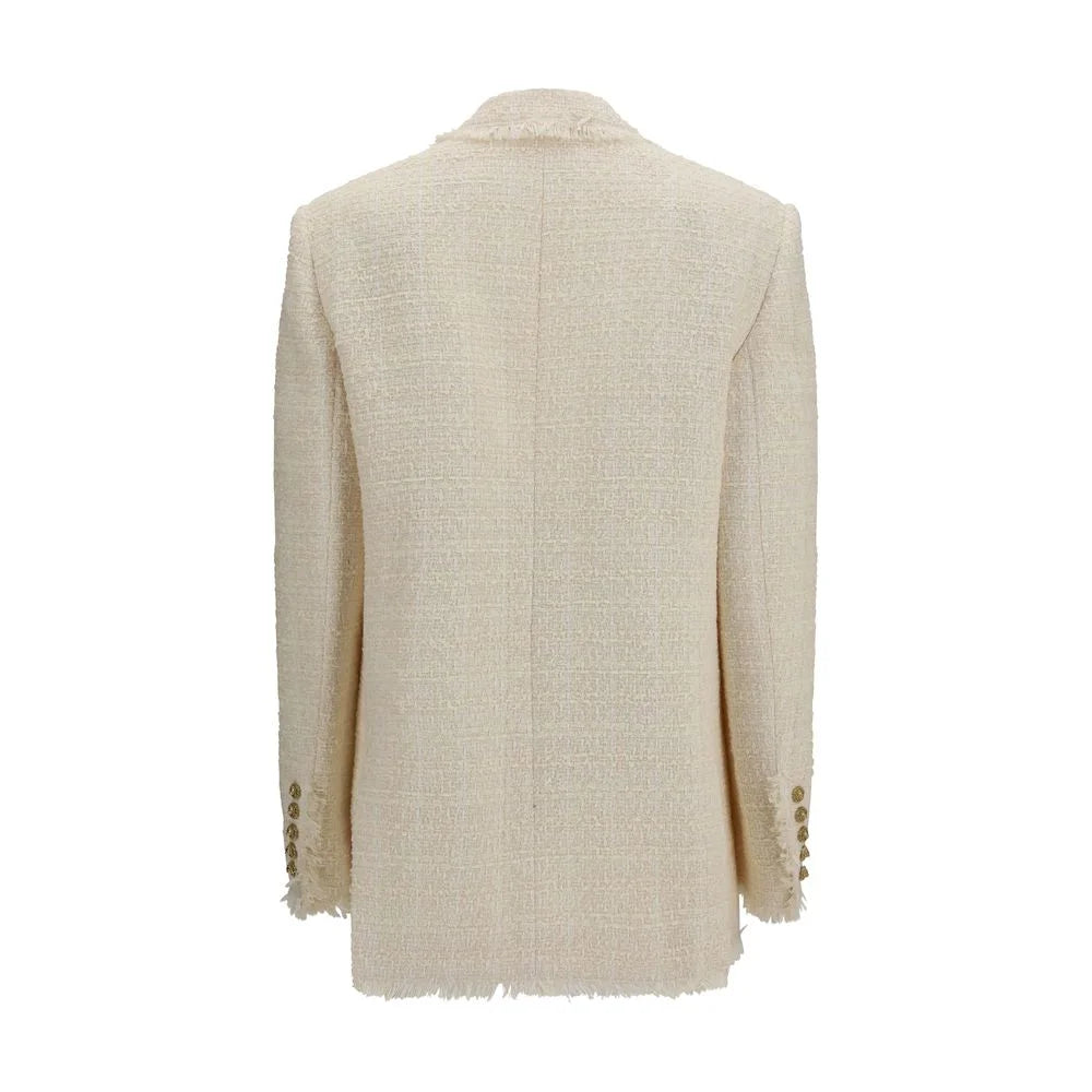 Balmain Beige Polyester Jackets And Coat - IT38 | S