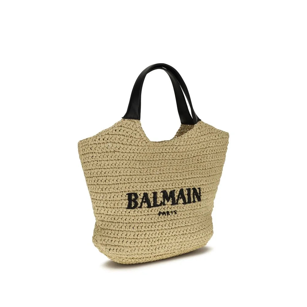 Borsa a tracolla Balmain in viscosa beige