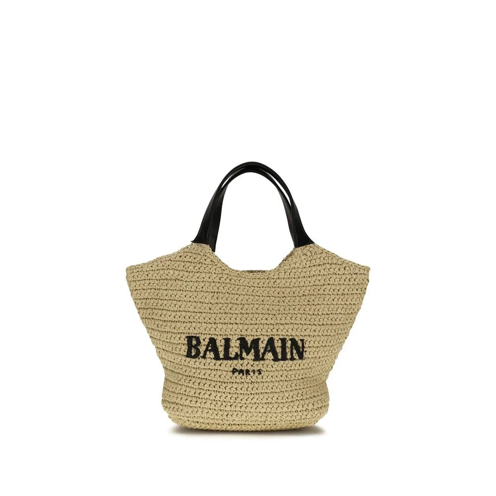 Borsa a tracolla Balmain in viscosa beige
