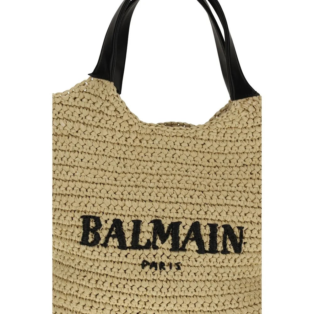 Borsa a tracolla Balmain in viscosa beige