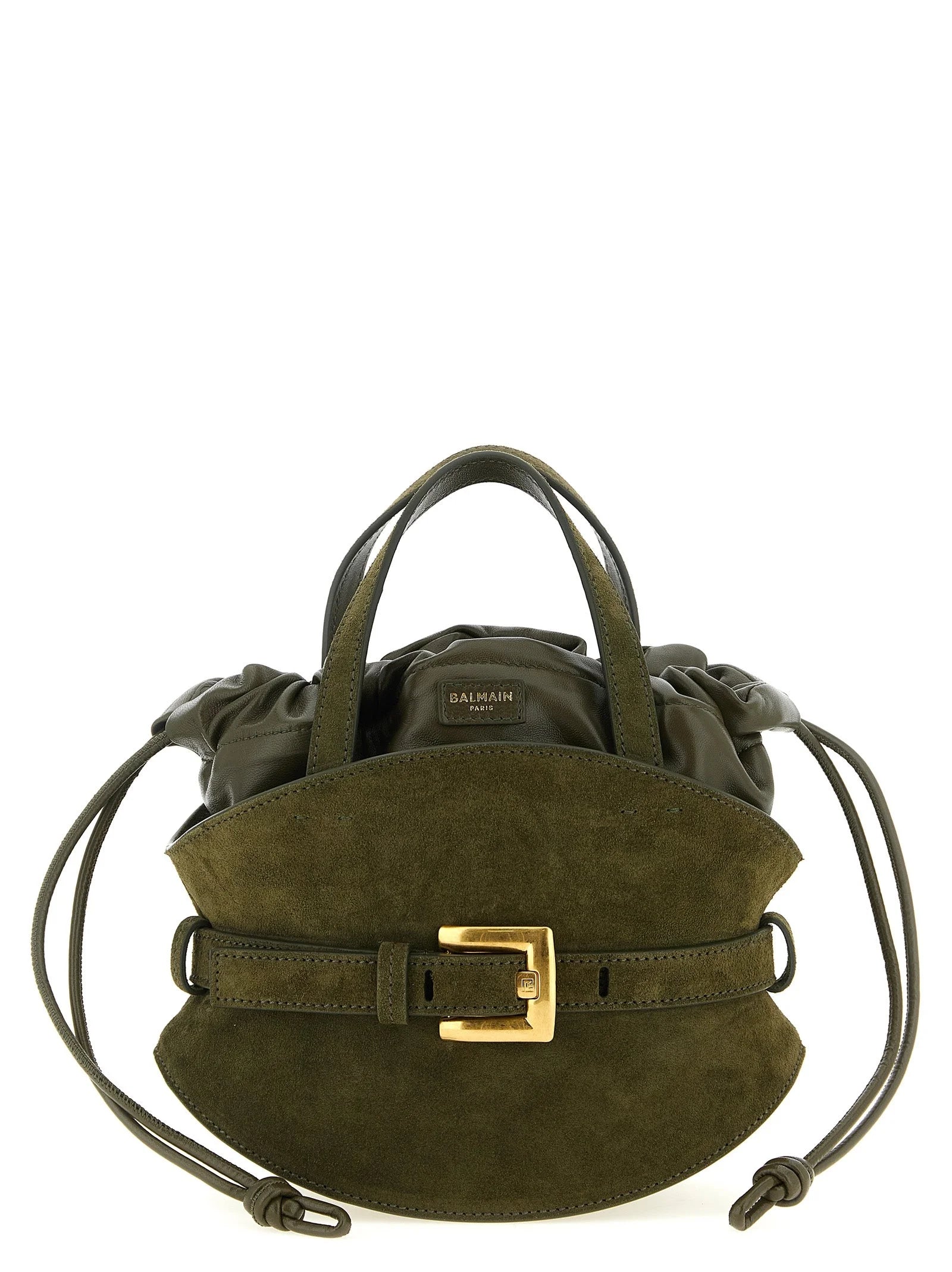 Balmain Bicolor Calfskin Handbag