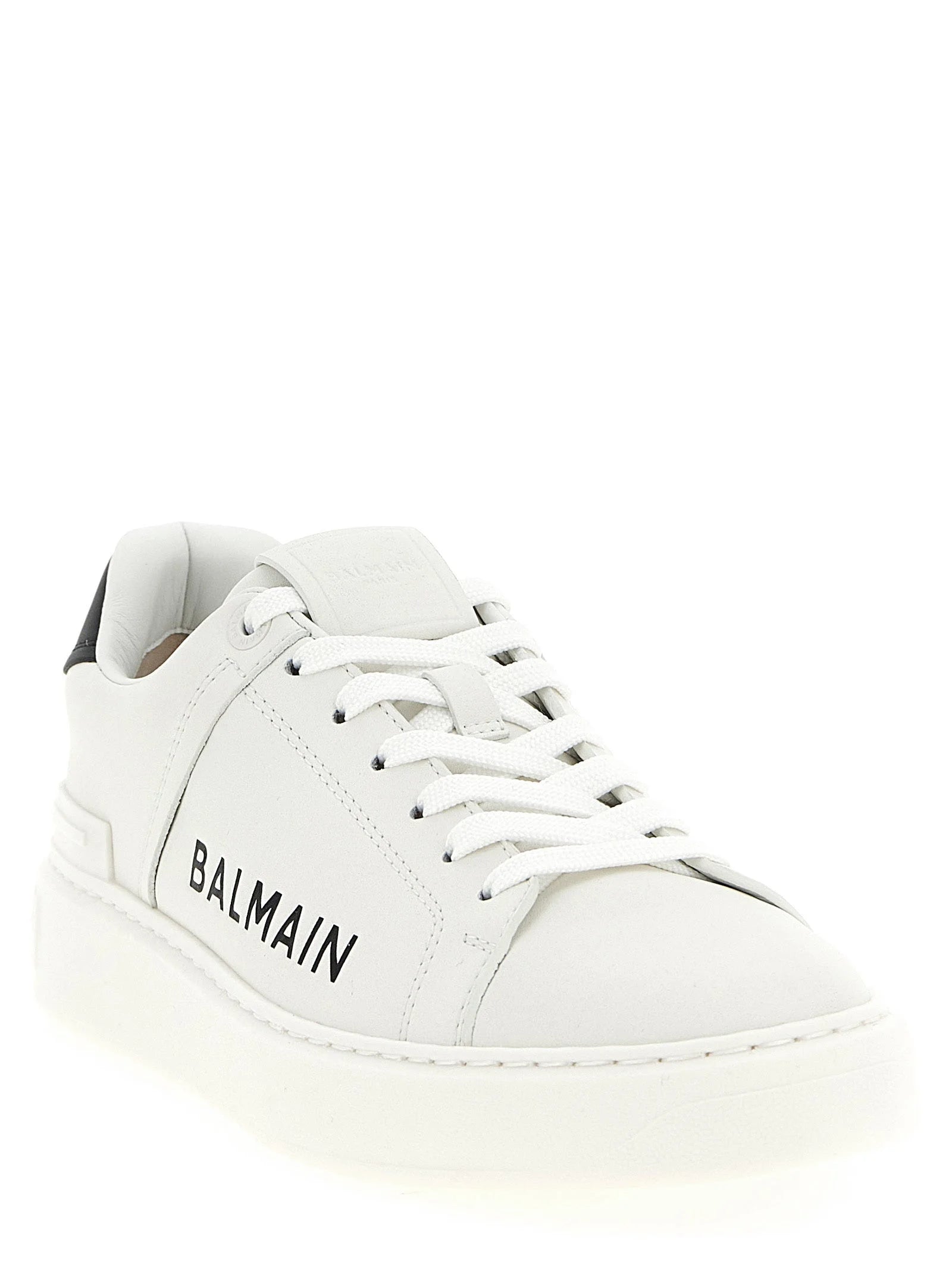 Balmain Bicolor Calfskin Low Top Sneakers