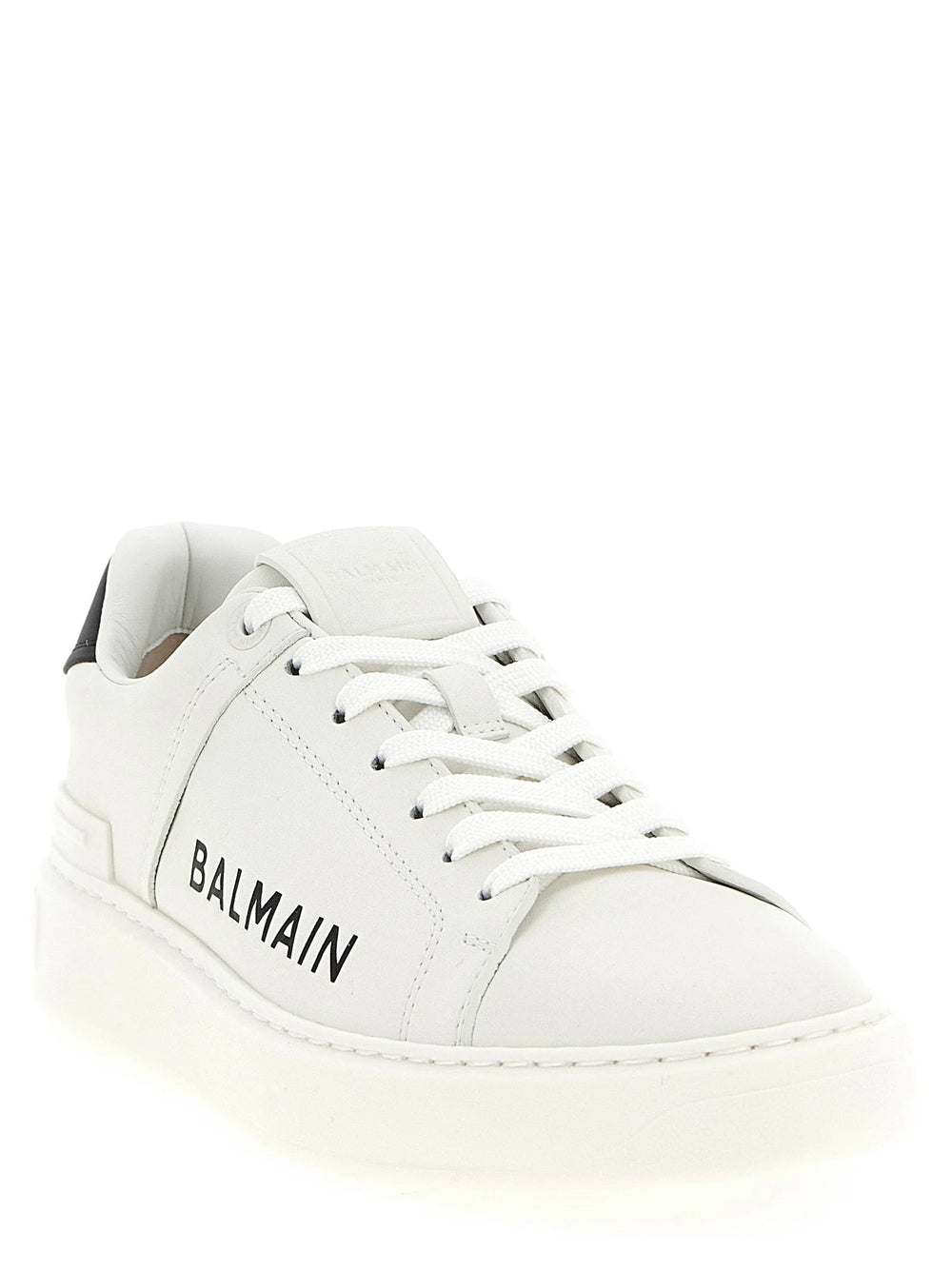 Balmain Bicolor Calfskin Low Top Sneakers