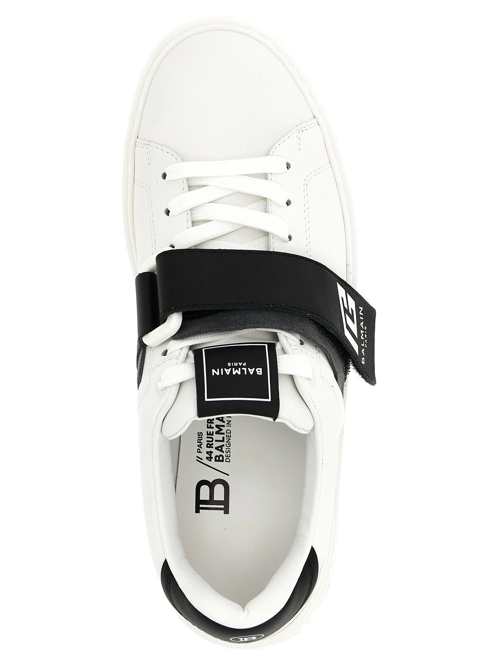 Balmain Bicolor Calfskin Low Top Sneakers