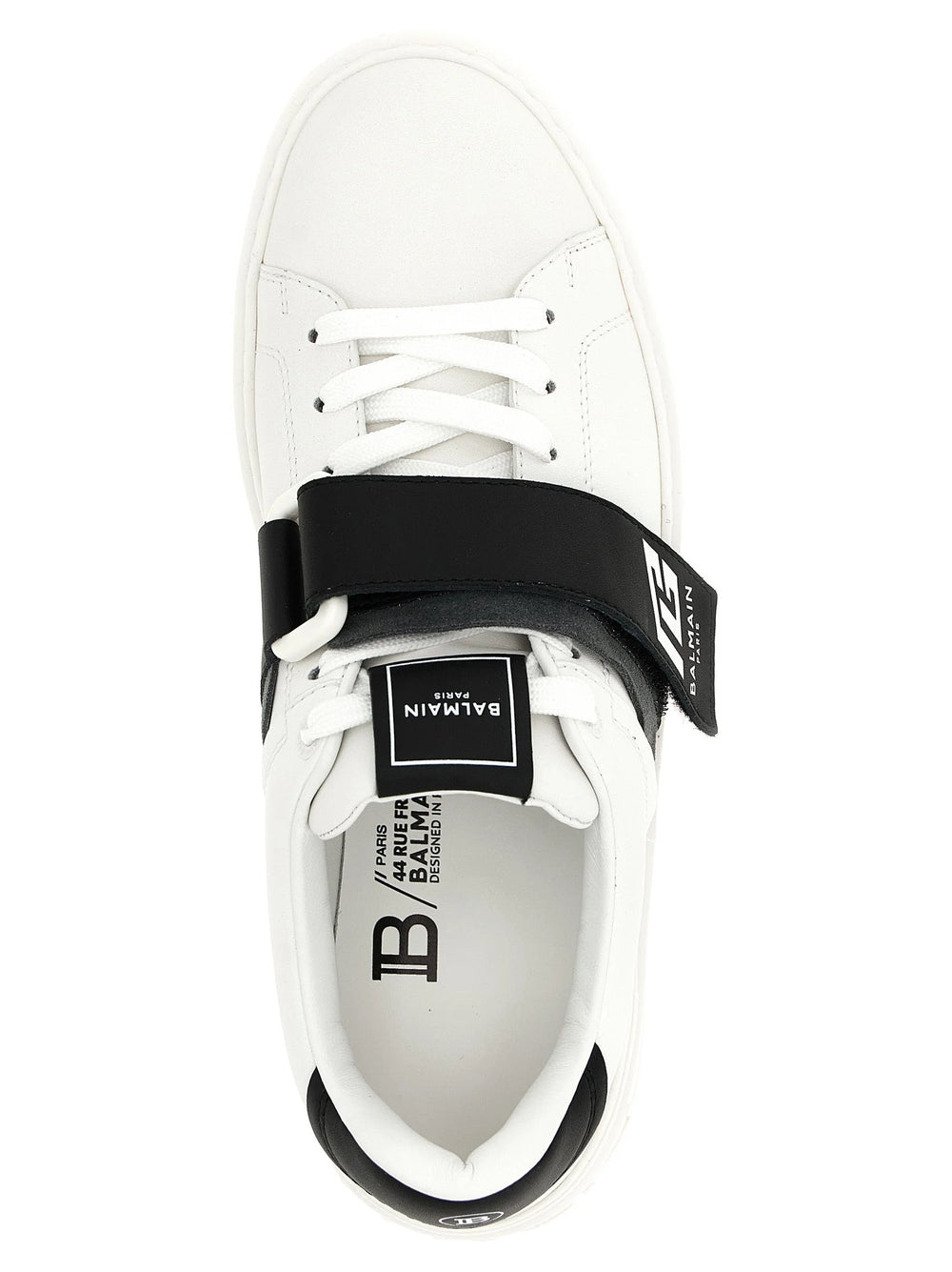 Balmain Bicolor Calfskin Low Top Sneakers