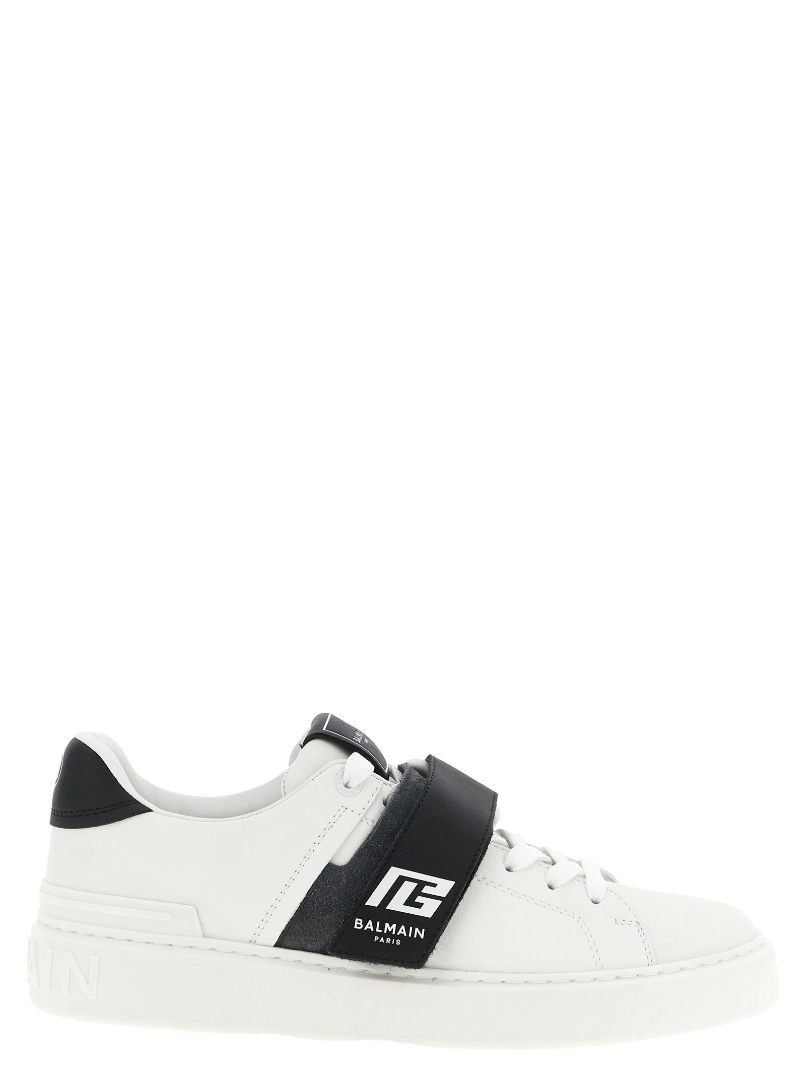 Balmain Bicolor Calfskin Low Top Sneakers