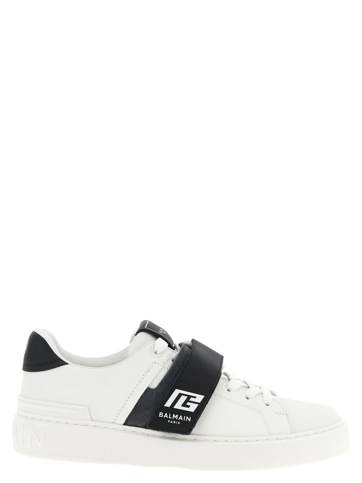 Balmain Bicolor Calfskin Low Top Sneakers