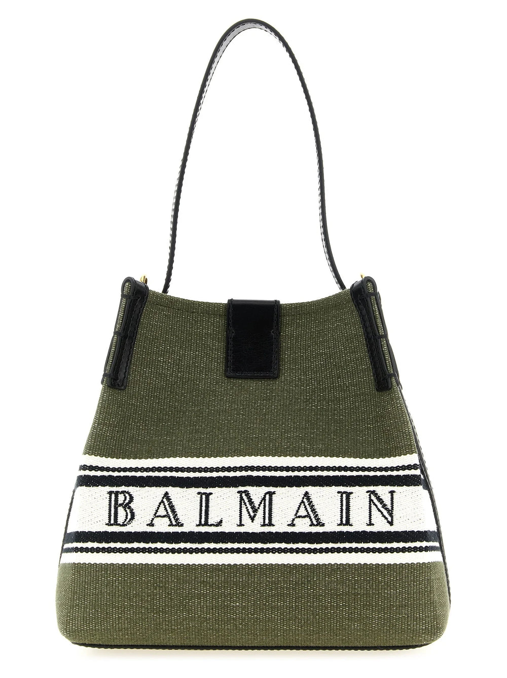 Balmain Bicolor Cotton Handbag