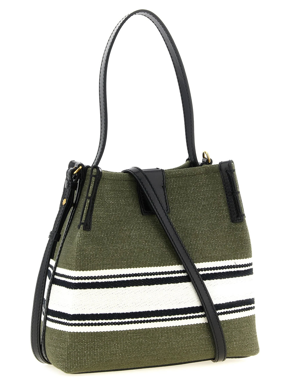 Balmain Bicolor Cotton Handbag
