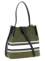 Balmain Bicolor Cotton Handbag