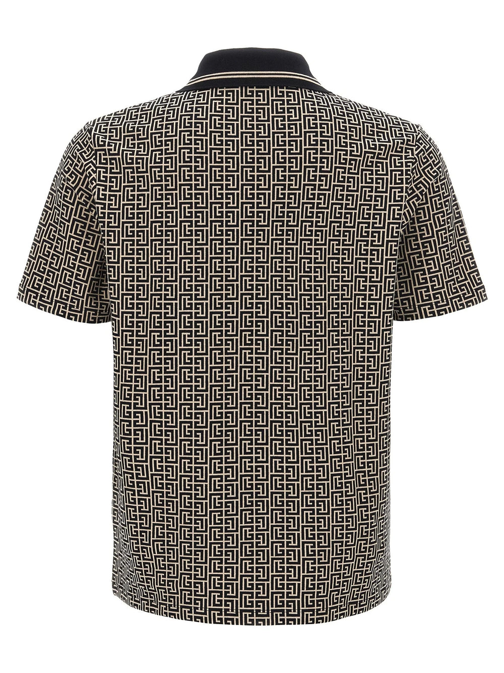 Balmain Bicolor Cotton Polo Shirt