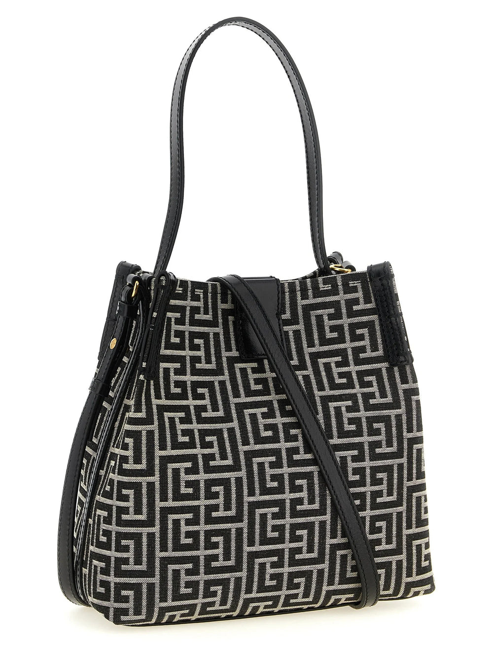 Balmain Bicolor Cotton Shoulder Bag