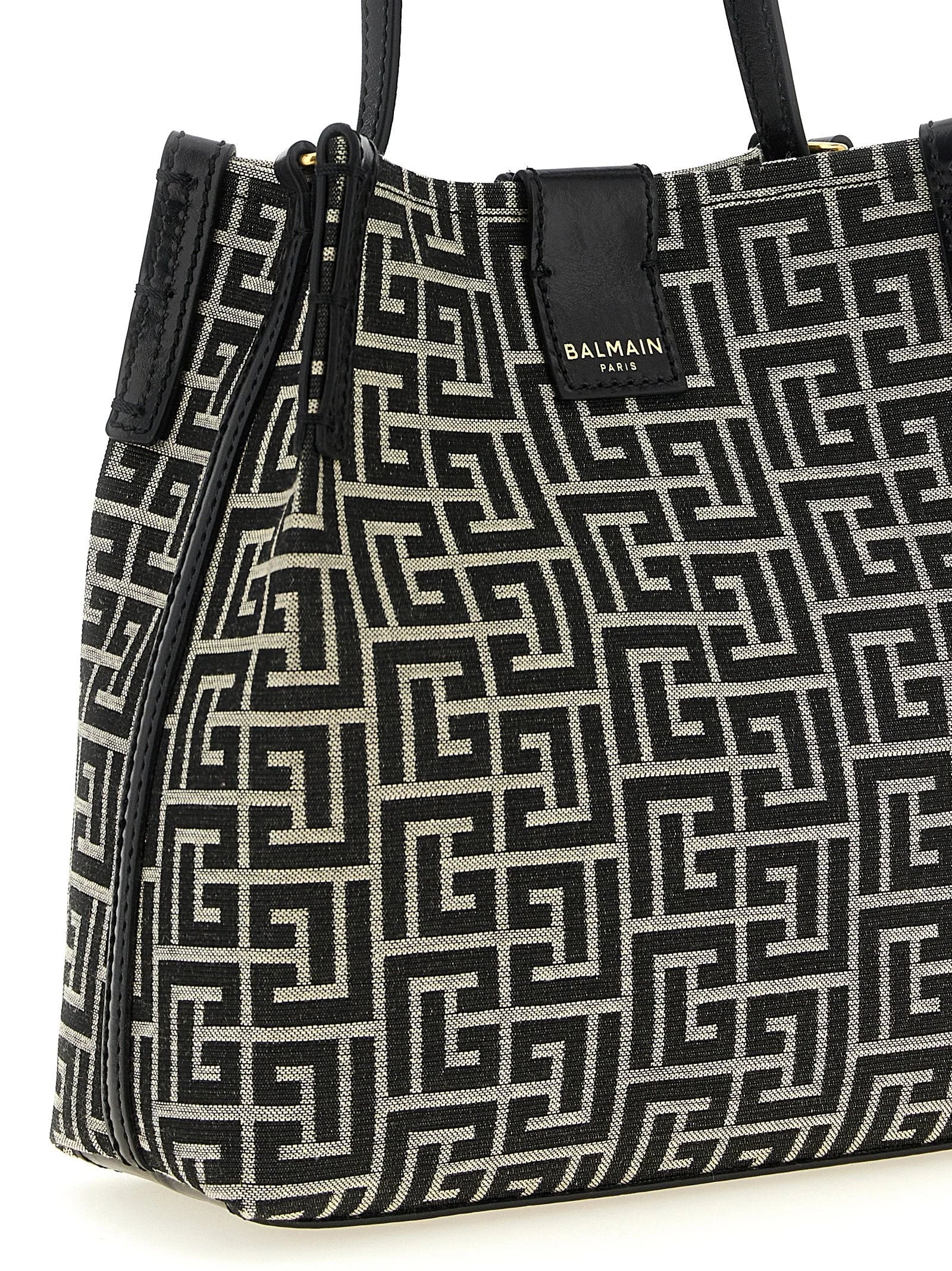 Balmain Bicolor Cotton Shoulder Bag