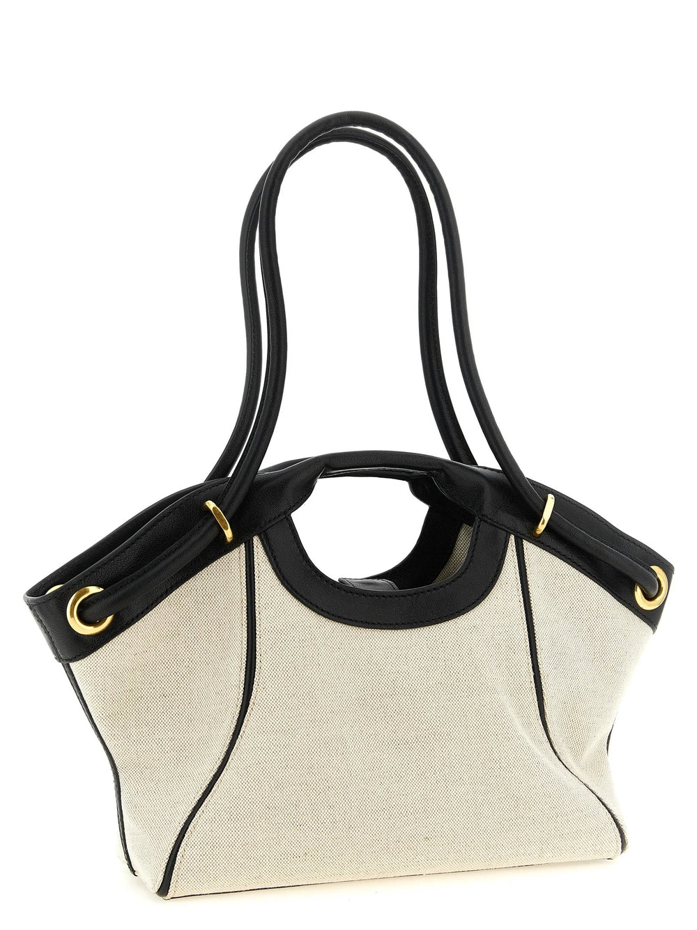 Balmain Bicolor Cotton Tote Bag