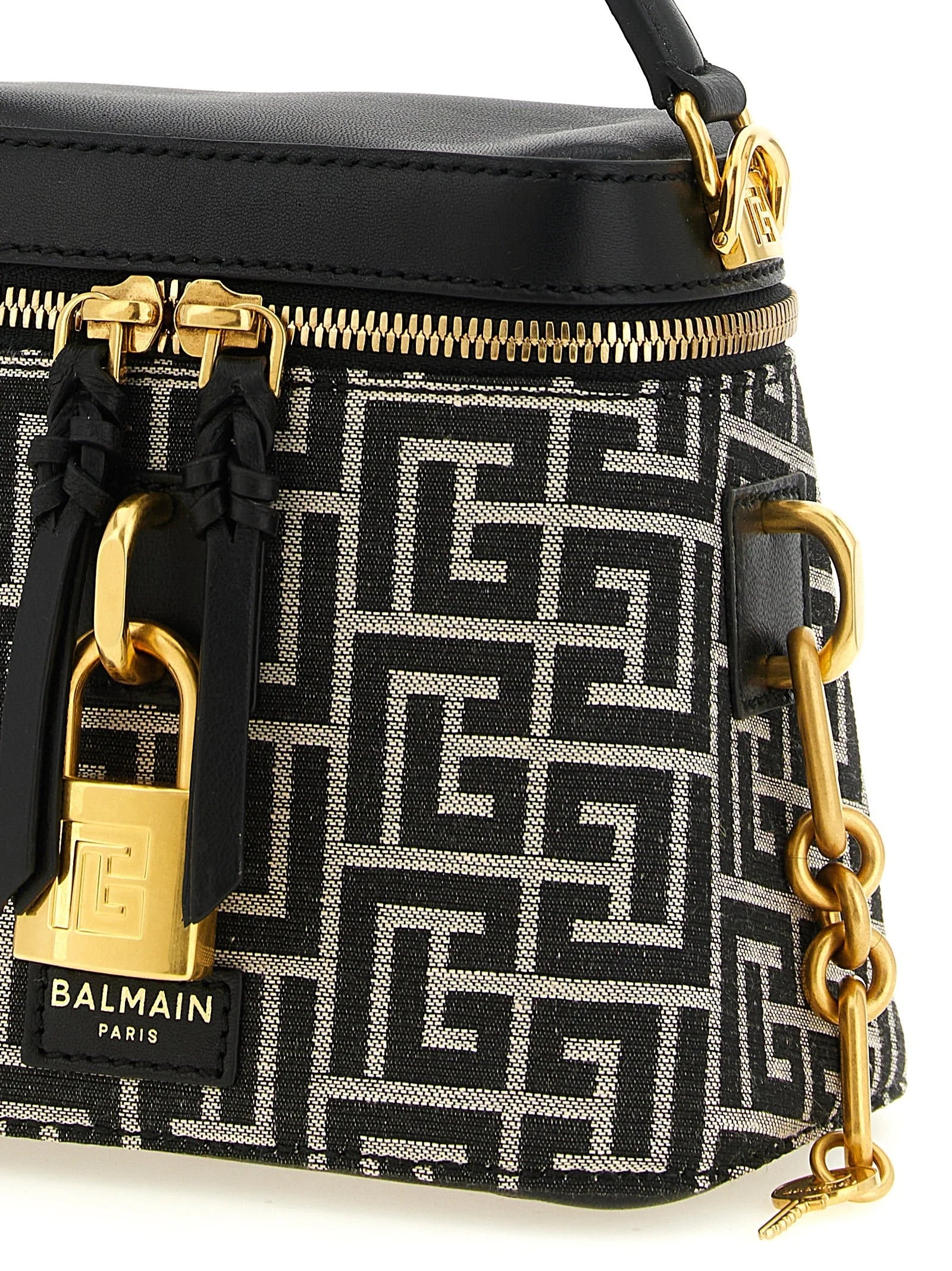Balmain Bicolor Polyester Handbag