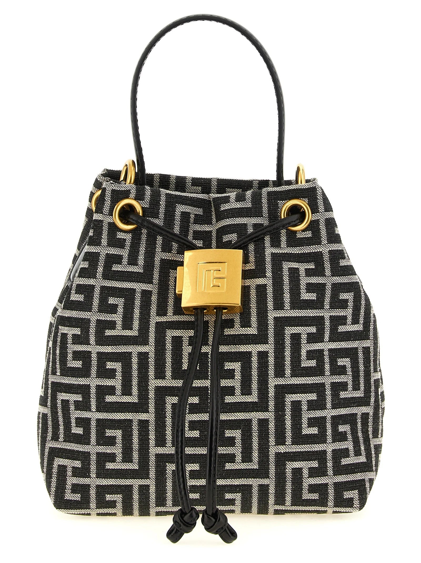 Balmain Bicolor Polyester Handbag