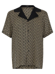 Balmain Bicolor Viscose Blouse