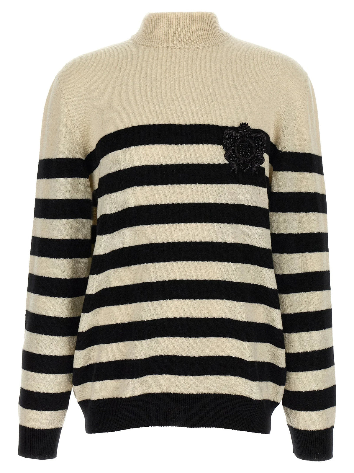 Balmain Bicolor Wool Cardigan